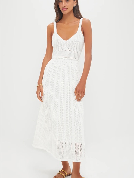 Moon River Dresses & Skirts - Moon River Tuckernuck White Crochet V‑Neck Maxi Dress
